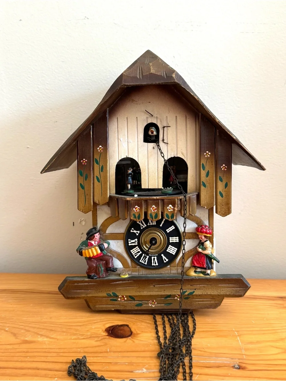 Antique Vintage Black Forest Germany Cuckoo Clock E Schmeckenbecher Needs Repair
